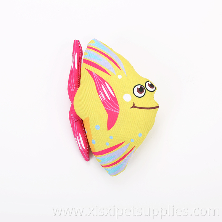 wholesale cartoon shape fish cat toy with catnip
